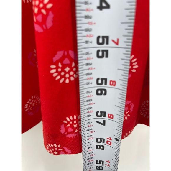 Lands End Maxi Dress Women’s Large Red Tank Sleeveless Long‎ Bright Cherry Print - Picture 3 of 12